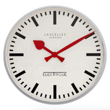 Large Deep Chrome Clock 45cm