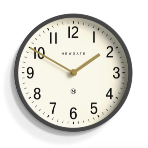 Newgate Master Edwards Wall Clock in Grey
