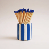 Stripy Match Stick Holders - Choose Your Colours