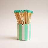 Stripy Match Stick Holders - Choose Your Colours