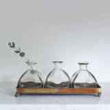 Copper Tray with 3 Bottles