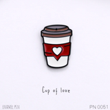 Attic Creations "Cup of Love" Enamel Pin