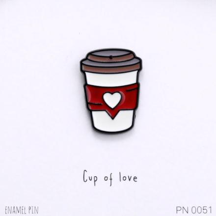 Attic Creations "Cup of Love" Enamel Pin