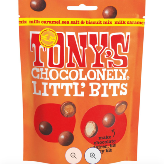 Tony's Chocolonely Little Bits - Milk Caramel Sea Salt & Biscuit Mix