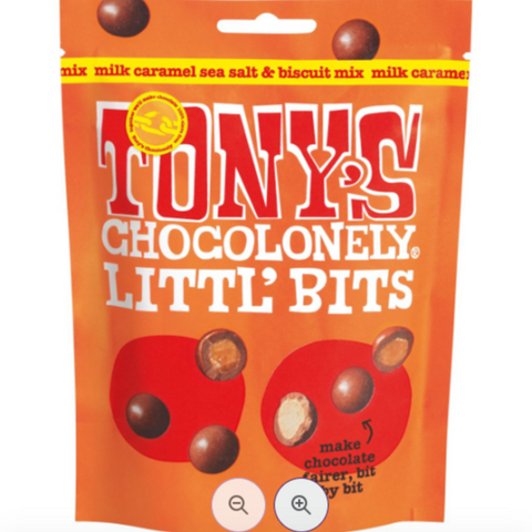 Tony's Chocolonely Little Bits - Milk Caramel Sea Salt & Biscuit Mix