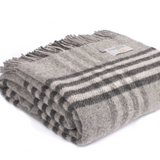 Hex Check Throw - Charcoal