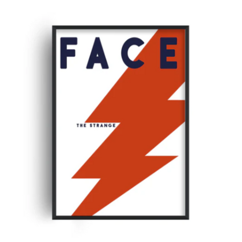 Face The Strange Framed Print