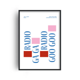 Radio Ga Ga Queen Framed Print
