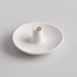 Plate Candle Holder - Matt White