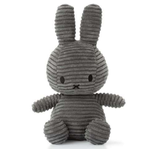 Miffy - Corduroy Grey Soft Toy