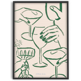 Phthalo Ruth - Cheers Framed Print