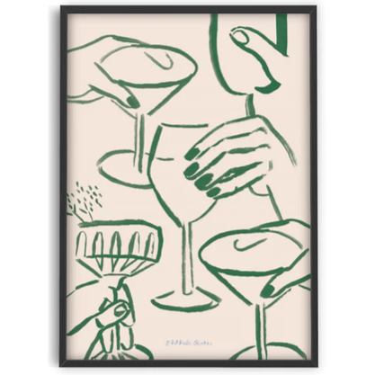 Phthalo Ruth - Cheers Framed Print