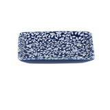 Navy & White Porcelain Floral Vines Trinket Dish - Small