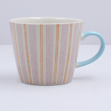 Gisela Graham Mauve Stripy Mug