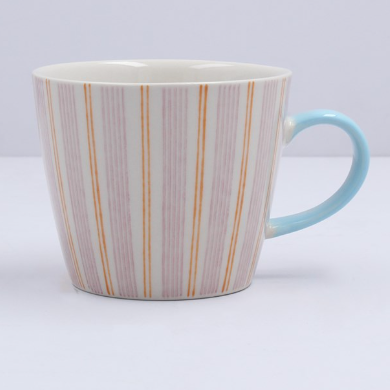 Mauve Stripy Mug