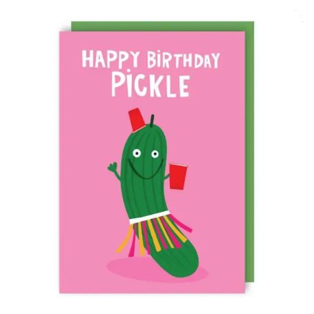 Pickle Birthday Card
