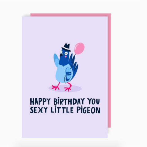 Little Pigeon Funny Birthday Card