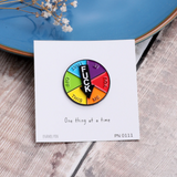 Attic Creations 'One Thing At A Time' Enamel Pin