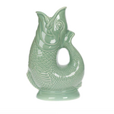 Ceramic Gluggle Jug - Sage Green