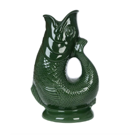 Ceramic Gluggle Jug - Woodland Green