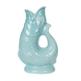 Ceramic Gluggle Jug - Duck Egg