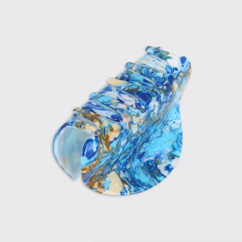 Chunky Hair Claw - Azure Blue