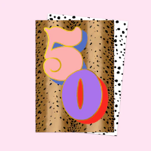 Age 50 Eleanor Bowmer Birthday Card