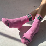 Le Bon Shoppe Girlfriend Socks - Rose Pink
