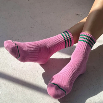 Le Bon Shoppe Girlfriend Socks - Rose Pink