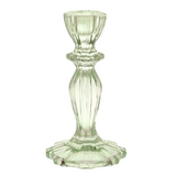 Boho Glass Candle Holder - Green