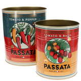 Large Vintage Inspired Storage Tins - Passata