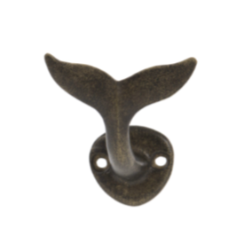 Metal Whale Tail Wall Hook