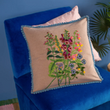 Ian Snow Foxglove Embroidered Cushion