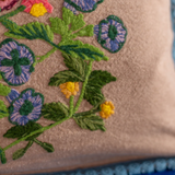 Ian Snow Foxglove Embroidered Cushion