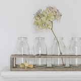Wooden Tray with 5 Bottles