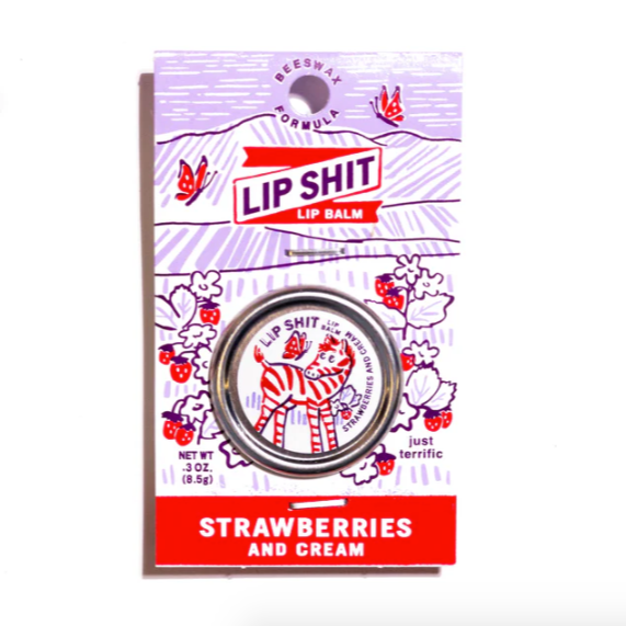 Beeswax Formula Lip Shit - Strawberries & Cream