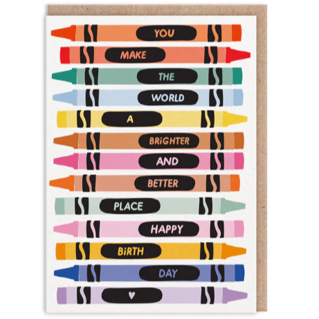 You make the world a better place card- OOH DEER