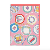 Tea Party Happy Birthday Card
