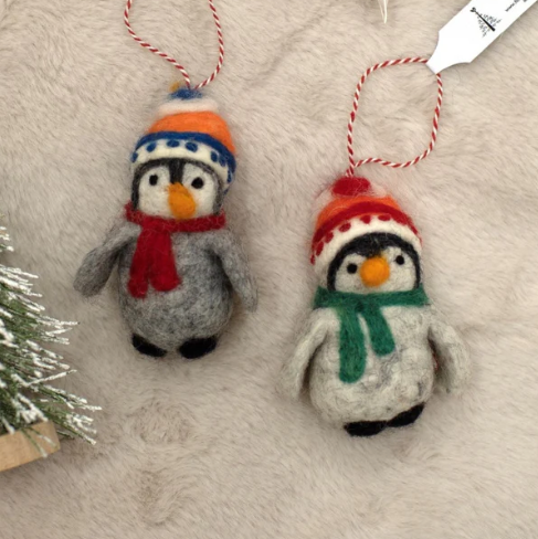 Penguins in Hats Decoration