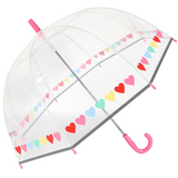 Childrens Heart Print Dome Umbrella