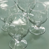 Wine Glass Etched Stars