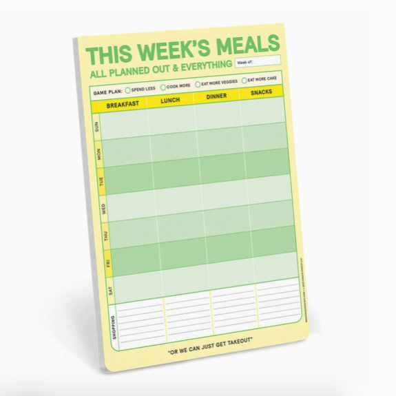 Knock Knock - This Week's Meals Big & Sticky Notepads