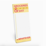 Knock Knock - Groceries & Sh*t Make-A-List Pads