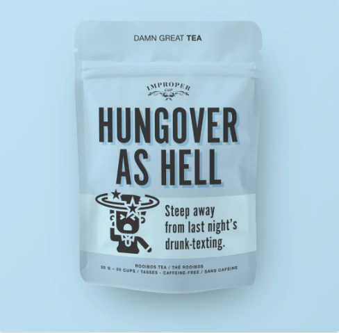 Hungover As Hell Bag of Tea