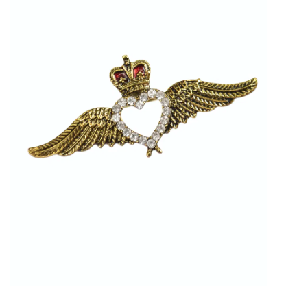 Hot Tomato Vintage Sweetheart Wings Pin