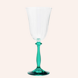 Anna & Nina Fuchsia Wine Glass