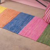 Bright Block Stripe Runner Rug Large