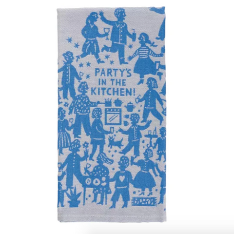 Blue Q 'Party's In The Kitchen Dish' Tea Towel