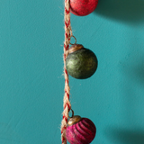 Garland - 20 Small Frosted Baubles