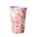 Rice Melamine Cup Tall - Daisy Dearest Print